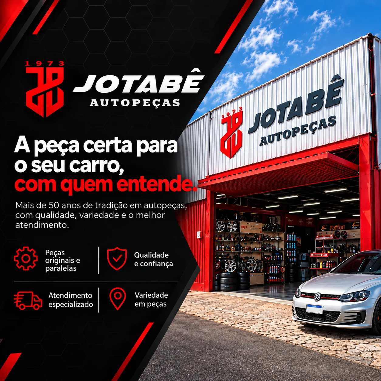 Fachada da loja JOTABÊ Autopeças